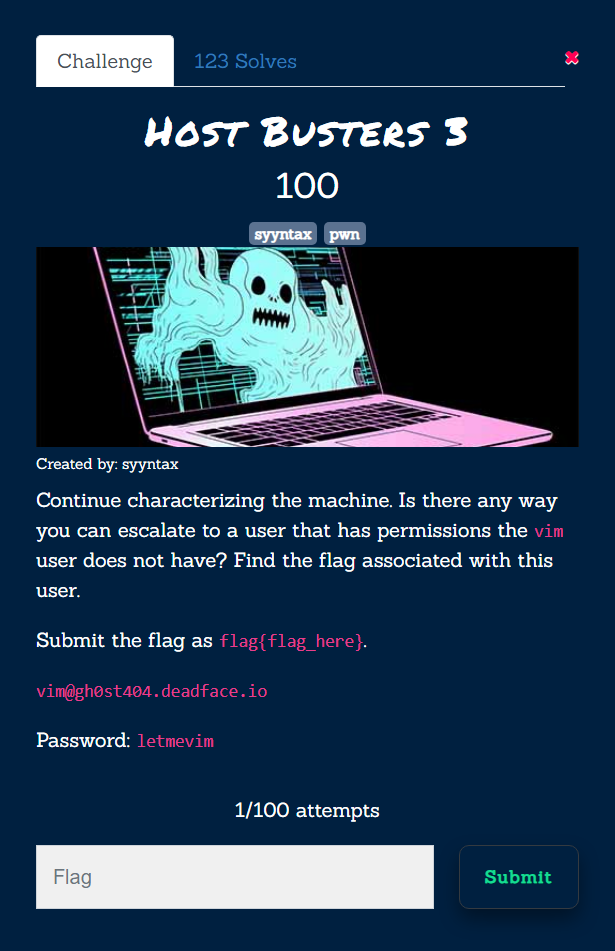 DEADFACE CTF: Host Busters Walkthrough
